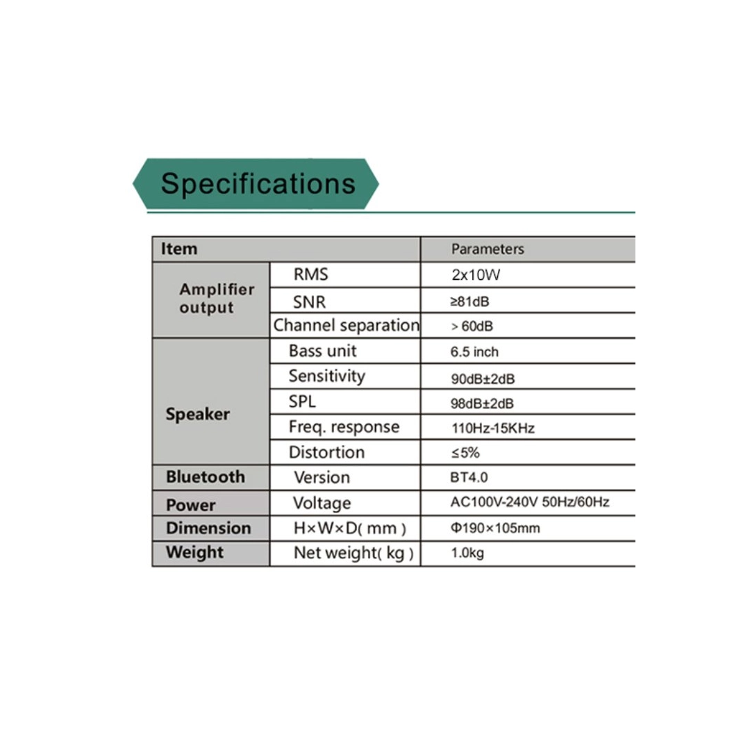 DSPPA DSP602BT АКТИВНІ СТЕЛЬНІ ДИНАМІКИ 10Вт BLUETOOTH (2 ШТ.)