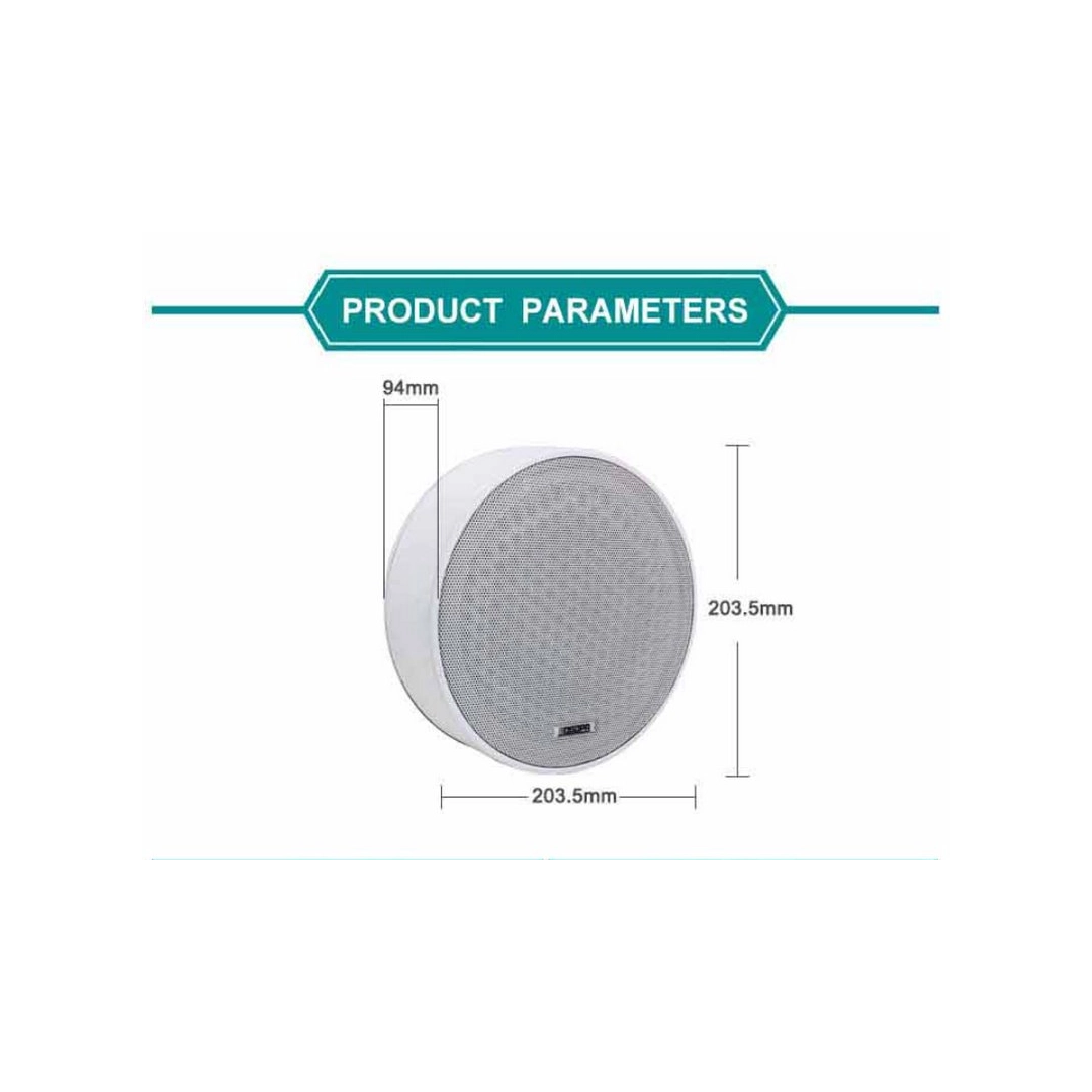 DSPPA DSP5311 6,5-дюймовий стельовий динамік для поверхневого монтажу колір білий