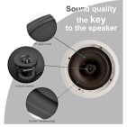 DSPPA DSP5012 Коаксіальний безрамний стельовий динамік потужністю 35Вт/100В DSPPA DSP5012 Коаксіальний безрамний стельовий динамік потужністю 35Вт/100В