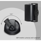 DSPPA DSP7064W Всепогодні 2-смугові настінні гучномовці потужністю 40Вт IP65 Колір: Білий DSPPA DSP7064W Всепогодні 2-смугові настінні гучномовці потужністю 40Вт IP65 Колір: Білий