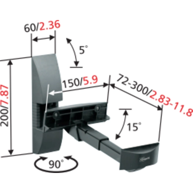 Настінний кронштейн Vogel's VLB200