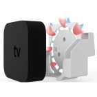 Настінний тримач Кронштейн для кріплення Apple TV 4K 2/3/4/5/6 Gen White Настінний тримач Кронштейн для кріплення Apple TV 4K 2/3/4/5/6 Gen White