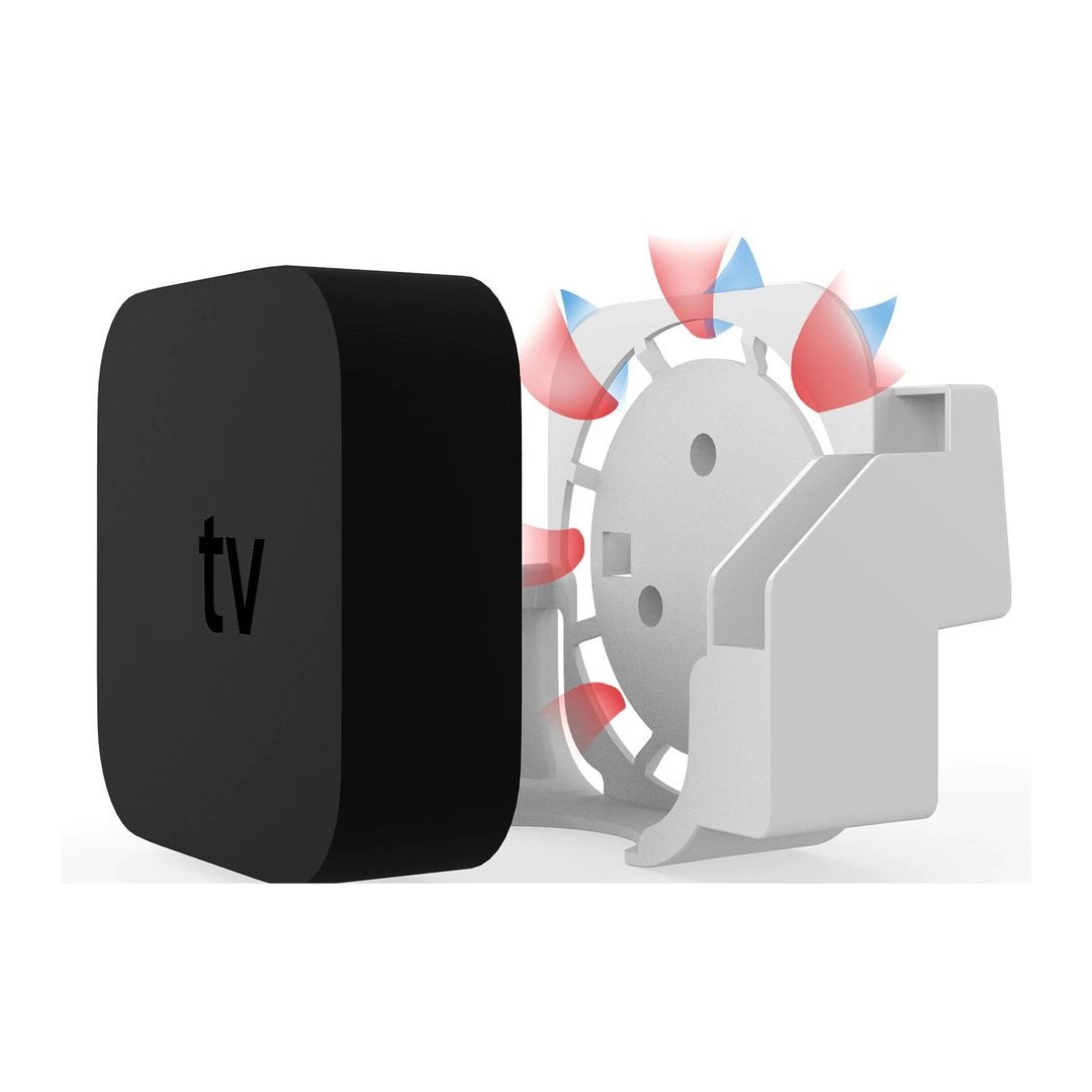 Настінний тримач Кронштейн для кріплення Apple TV 4K 2/3/4/5/6 Gen White