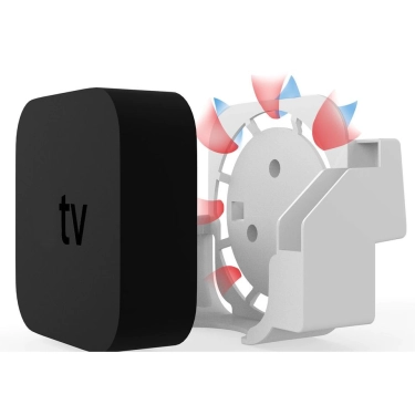 Настінний тримач Кронштейн для кріплення Apple TV 4K 2/3/4/5/6 Gen White