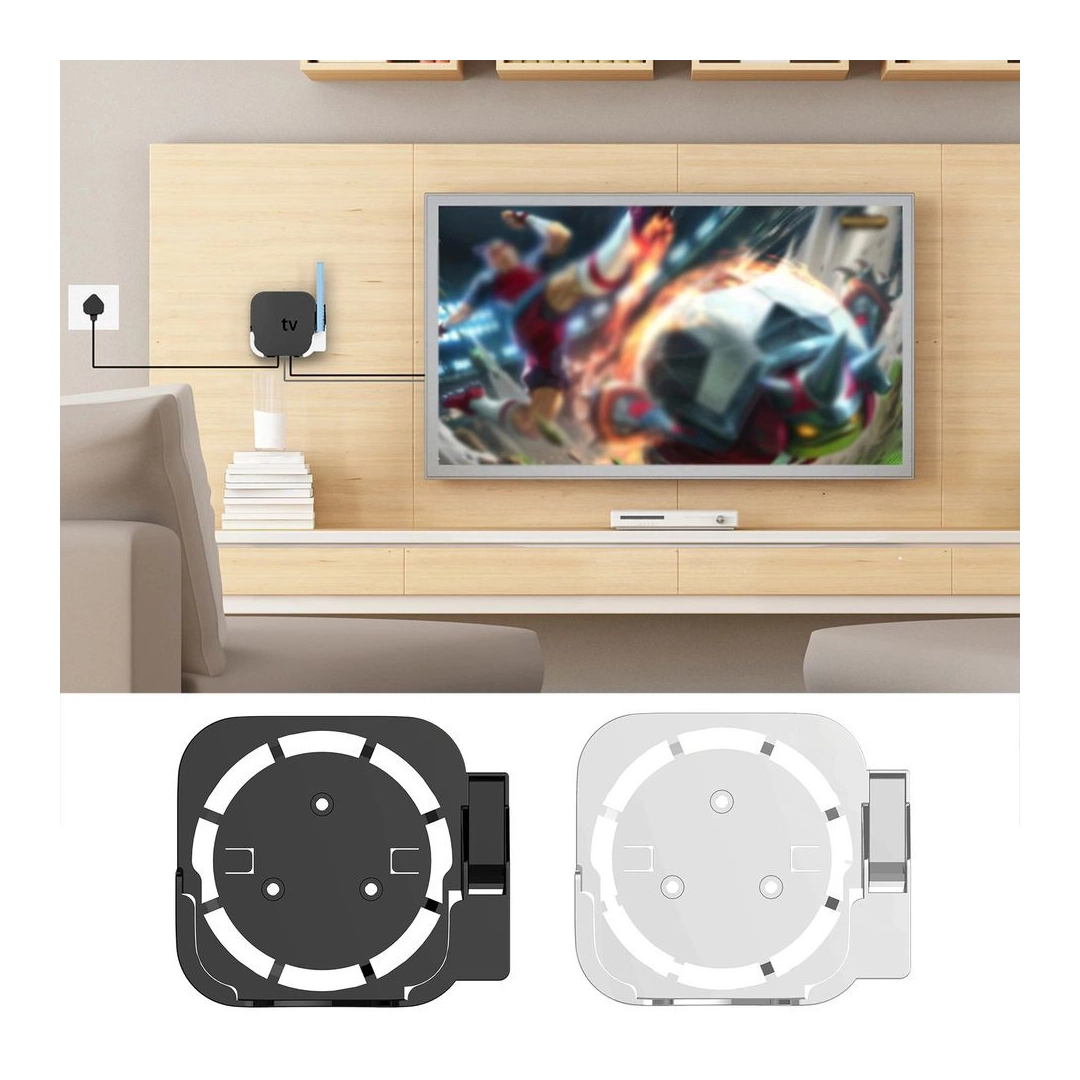 Настінний тримач Кронштейн для кріплення Apple TV 4K 2/3/4/5/6 Gen White