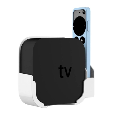 Настінний тримач Кронштейн для кріплення Apple TV 4K 2/3/4/5/6 Gen White