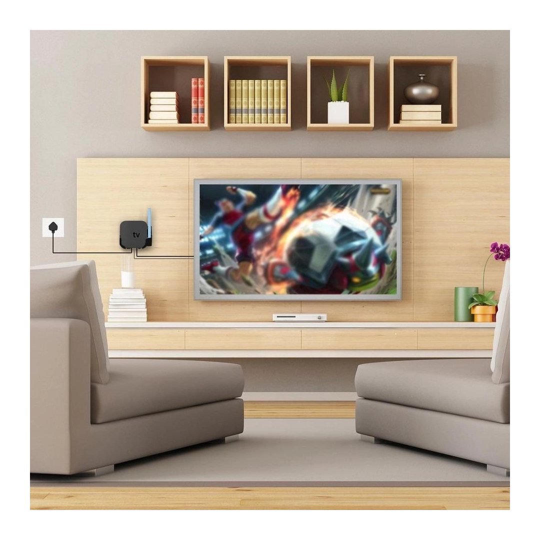 Настінний тримач Кронштейн для кріплення Apple TV 4K 2/3/4/5/6 Gen Black