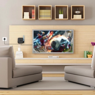 Настінний тримач Кронштейн для кріплення Apple TV 4K 2/3/4/5/6 Gen Black