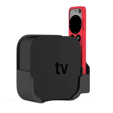 Настінний тримач Кронштейн для кріплення Apple TV 4K 2/3/4/5/6 Gen Black