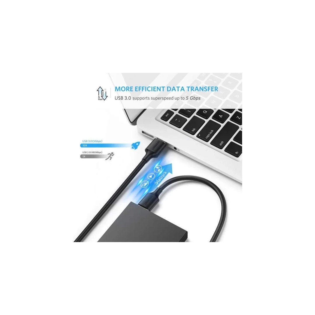 Кабель HDMI Ugreen US128 USB-A 3.0 - USB-A 3.0, 1m Black 10370 Кабель HDMI Ugreen US128 USB-A 3.0 - USB-A 3.0, 1m Black 10370