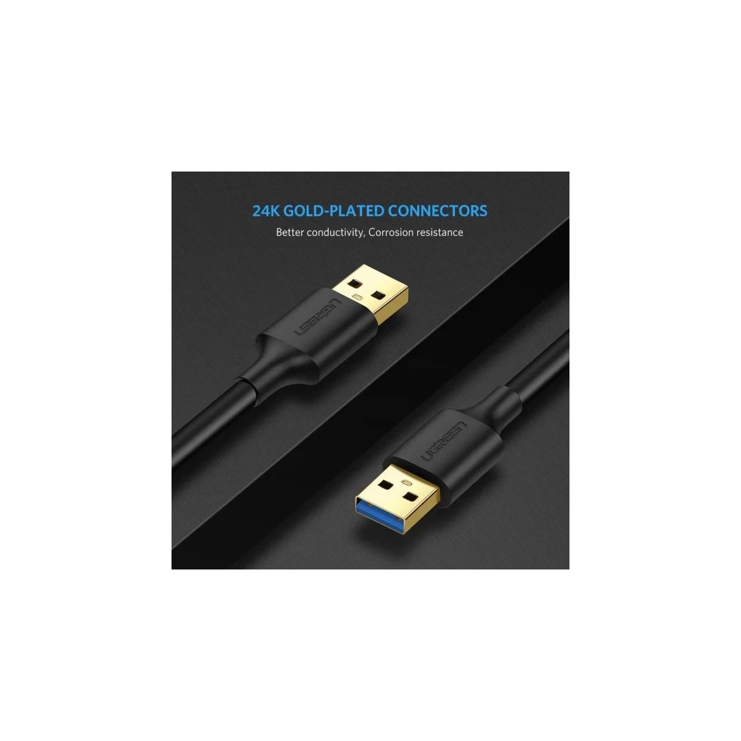 Кабель HDMI Ugreen US128 USB-A 3.0 - USB-A 3.0, 1m Black 10370 Кабель HDMI Ugreen US128 USB-A 3.0 - USB-A 3.0, 1m Black 10370