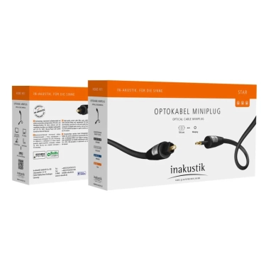 Цифровий аудіокабель Inakustik Star Opto 3,5 Mini - Toslink 0,75m