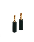 Рознімання Chord Crimp Gold Banana Plug & Black Cap