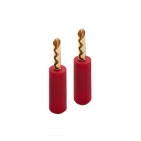 Рознімання Chord Crimp Gold Banana Plug & Red Cap Рознімання Chord Crimp Gold Banana Plug & Red Cap