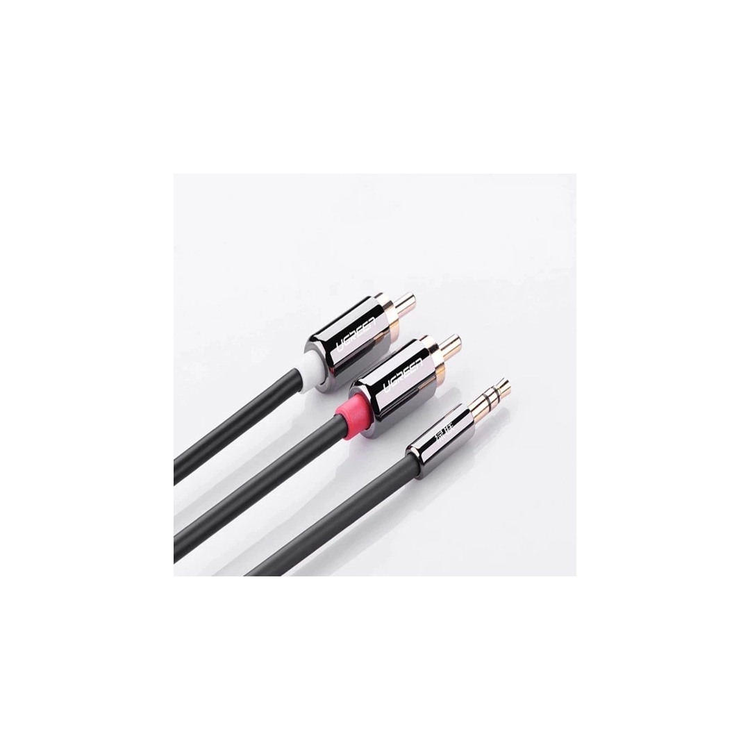 Аудіокабель Ugreen AV116 3.5 mm to 2RCA Audio Cable, 1 m Black 10749 Аудіокабель Ugreen AV116 3.5 mm to 2RCA Audio Cable, 1 m Black 10749