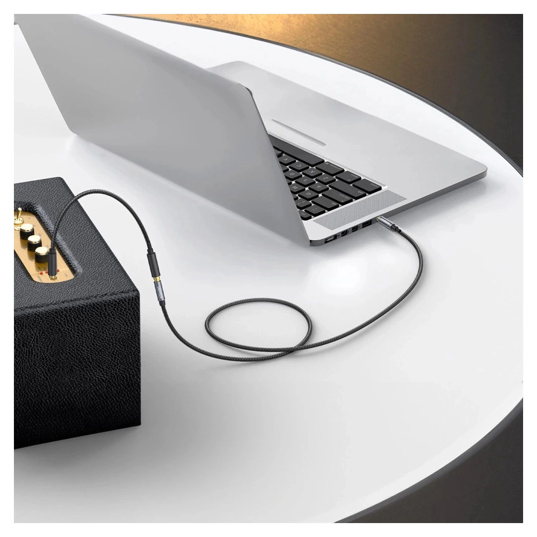 Кабель подовжувач Ugreen AV118 3.5 mm Male to 3.5 mm Female, 1 m Black 10592 Кабель подовжувач Ugreen AV118 3.5 mm Male to 3.5 mm Female, 1 m Black 10592