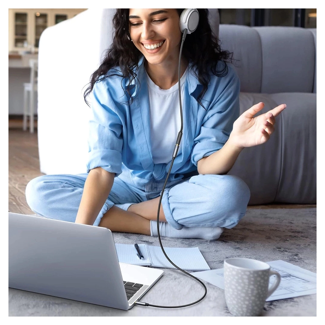 Кабель подовжувач Ugreen AV118 3.5 mm Male to 3.5 mm Female, 1 m Black 10592 Кабель подовжувач Ugreen AV118 3.5 mm Male to 3.5 mm Female, 1 m Black 10592