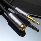 Кабель подовжувач Ugreen AV118 3.5 mm Male to 3.5 mm Female, 2 m Black 40675 Кабель подовжувач Ugreen AV118 3.5 mm Male to 3.5 mm Female, 2 m Black 40675