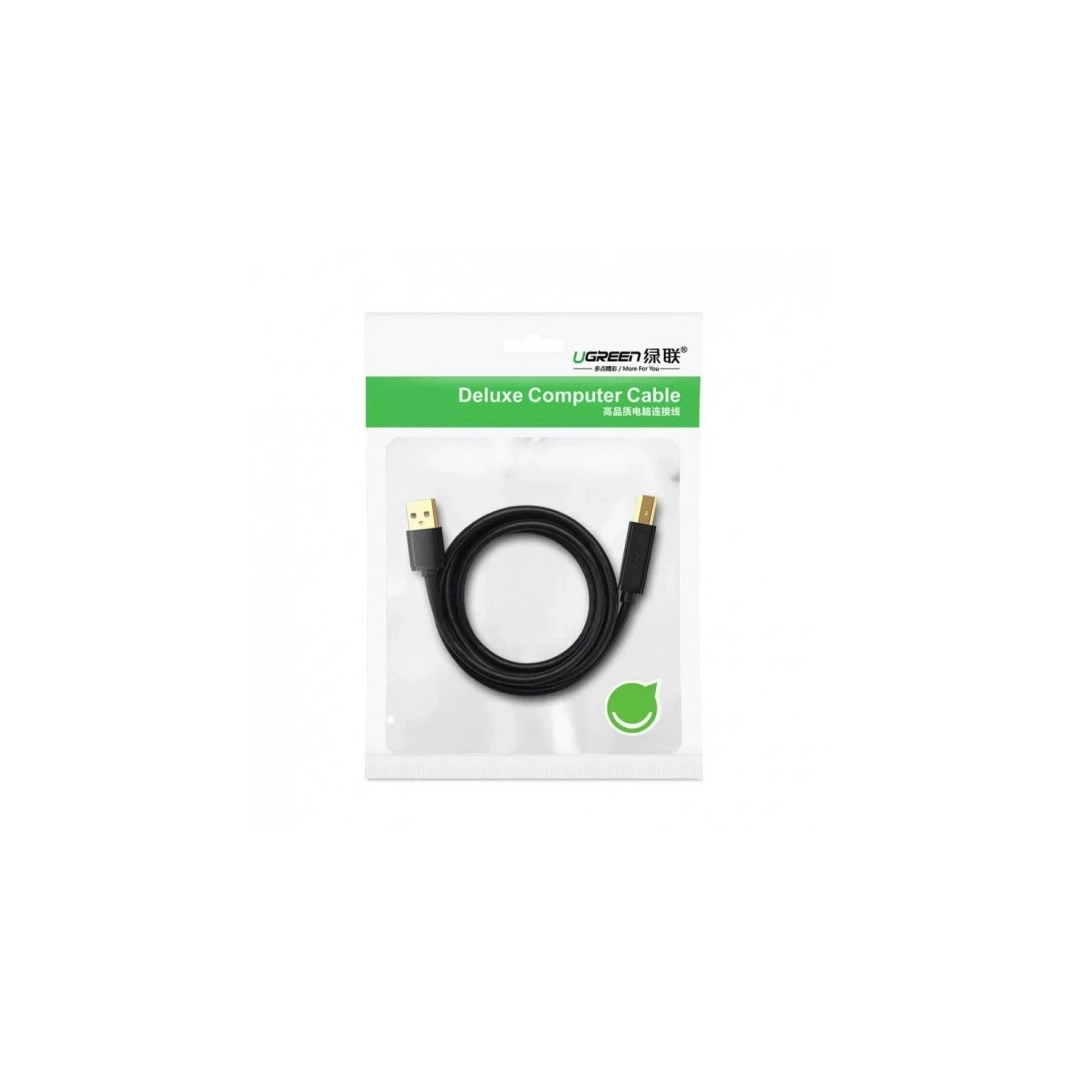 Кабель цифровий Ugreen US135 USB-A 2.0 - USB-B 2.0 Cable, 2 m Black 20847 Кабель цифровий Ugreen US135 USB-A 2.0 - USB-B 2.0 Cable, 2 m Black 20847