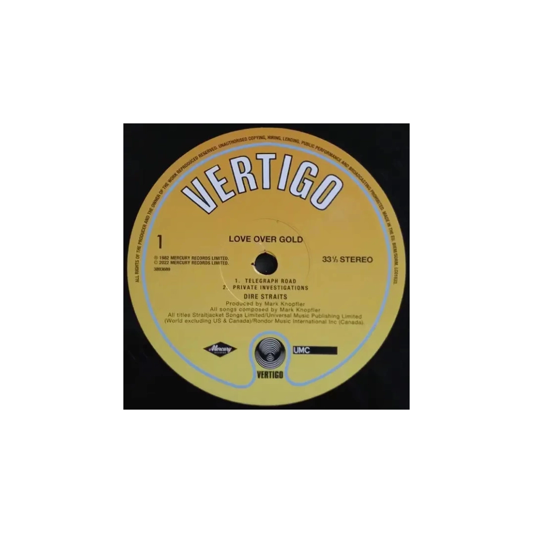 Вінілова платівка LP Dire Straits: Love Over Gold Вінілова платівка LP Dire Straits: Love Over Gold