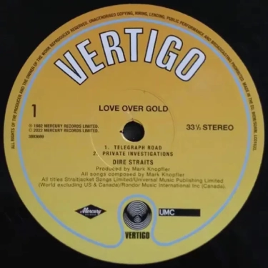 Вінілова платівка LP Dire Straits: Love Over Gold