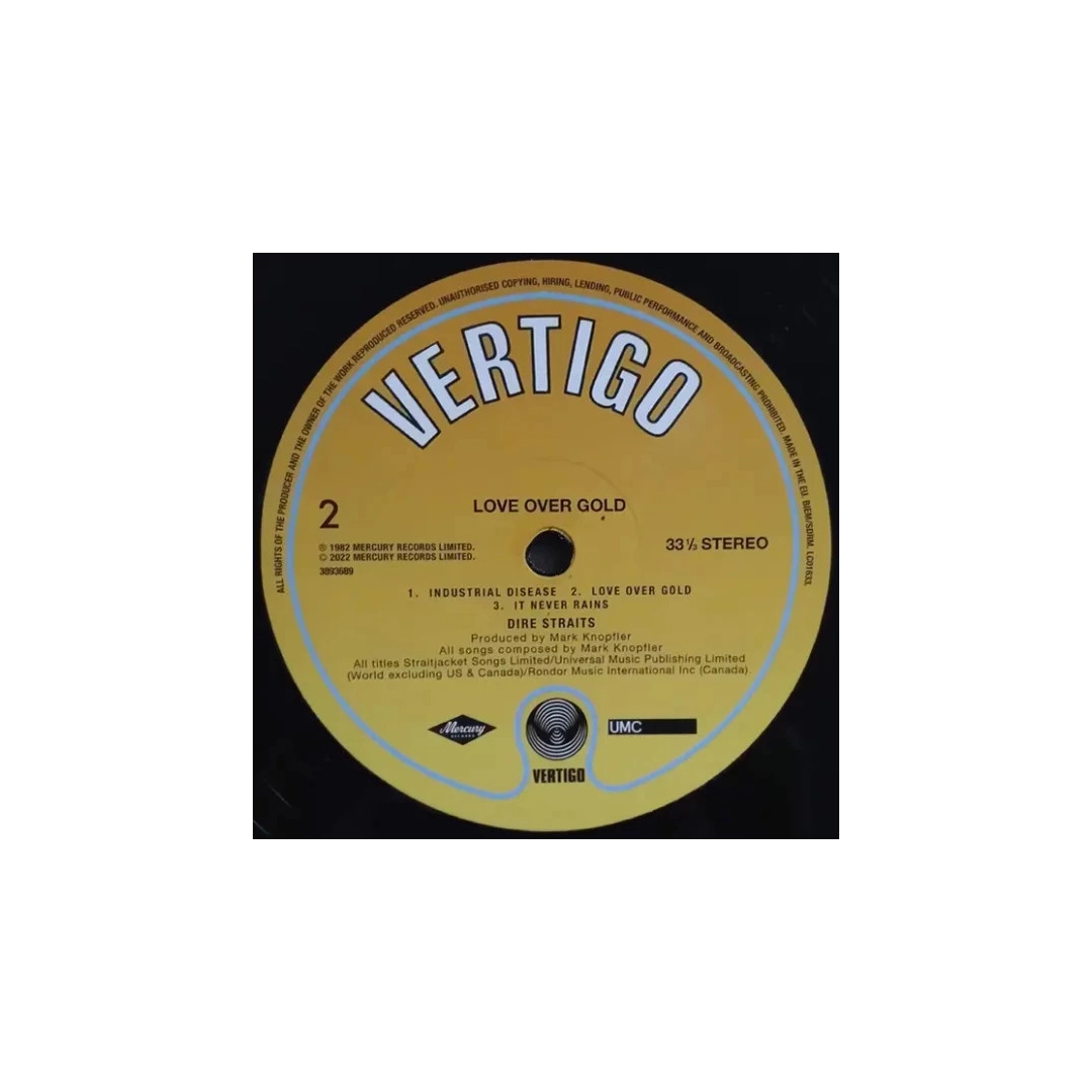 Вінілова платівка LP Dire Straits: Love Over Gold Вінілова платівка LP Dire Straits: Love Over Gold
