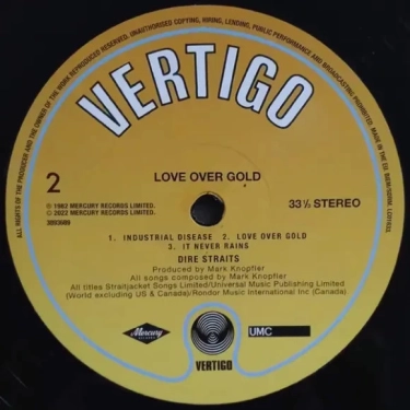 Вінілова платівка LP Dire Straits: Love Over Gold