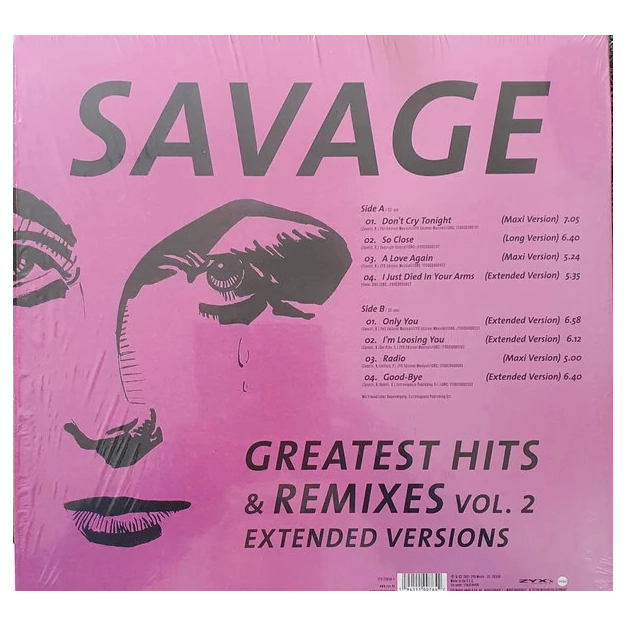 Savage – Greatest Hits & Remixes Vol. 2