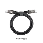 AirBase USB4-0.5 Cable 40Gbps Supports 100W (20V, 5A) Charging, 0.5meter AirBase USB4-0.5 Cable 40Gbps Supports 100W (20V, 5A) Charging, 0.5meter