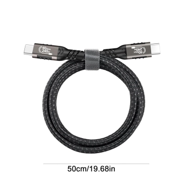 AirBase USB4-0.5 Cable 40Gbps Supports 100W (20V, 5A) Charging, 0.5meter
