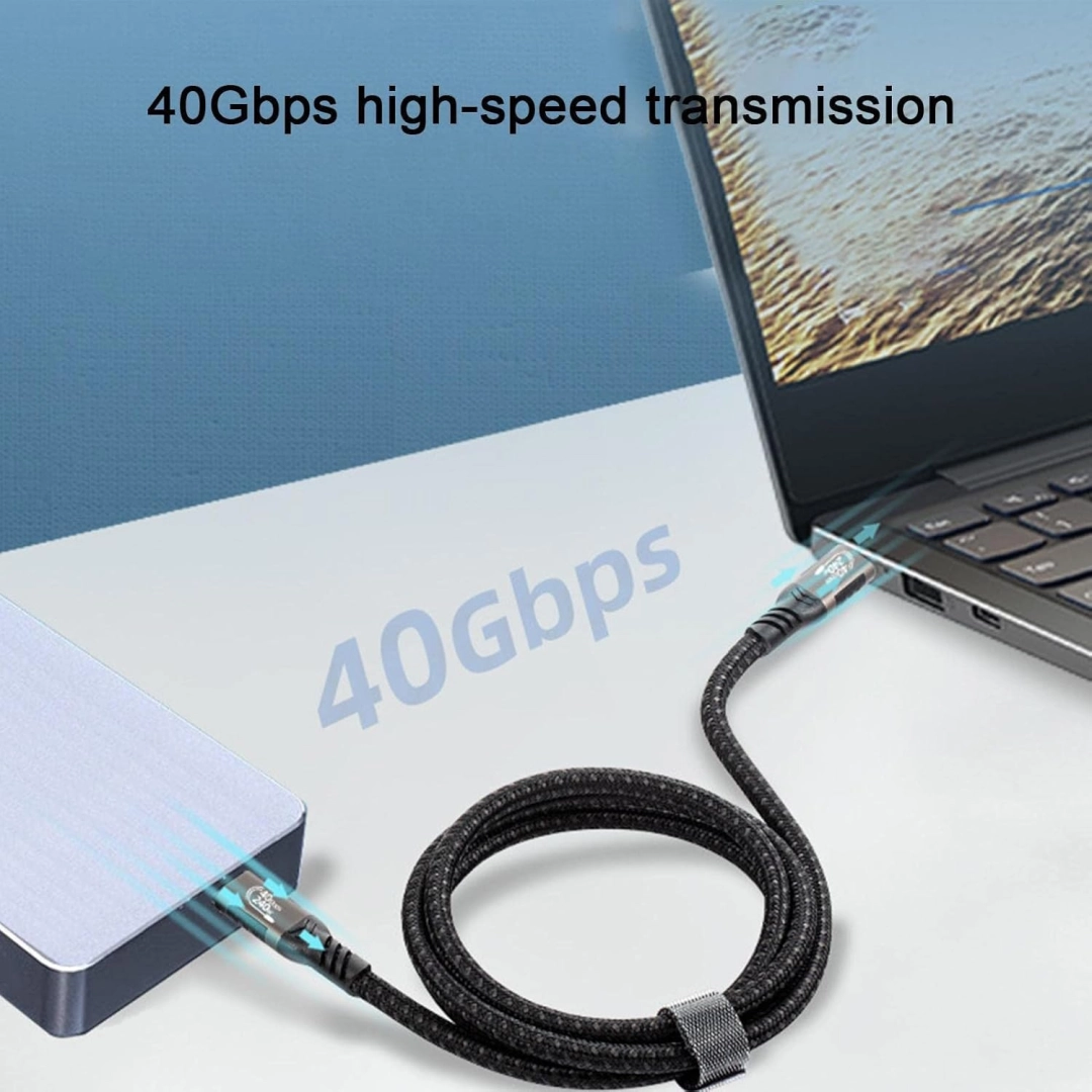 AirBase USB4-0.5 Cable 40Gbps Supports 100W (20V, 5A) Charging, 0.5meter AirBase USB4-0.5 Cable 40Gbps Supports 100W (20V, 5A) Charging, 0.5meter