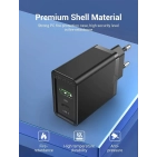 Зарядний пристрій Vention USB Type C+QC4.0 (18-20W) Black (FBBB0-EU) Зарядний пристрій Vention USB Type C+QC4.0 (18-20W) Black (FBBB0-EU)