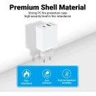 Зарядний пристрій Vention USB Type C + QC4.0 (18-20W) White (FBBW0-EU) Зарядний пристрій Vention USB Type C + QC4.0 (18-20W) White (FBBW0-EU)