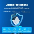 Зарядний пристрій Vention USB Type C + QC4.0 (18-20W) White (FBBW0-EU) Зарядний пристрій Vention USB Type C + QC4.0 (18-20W) White (FBBW0-EU)