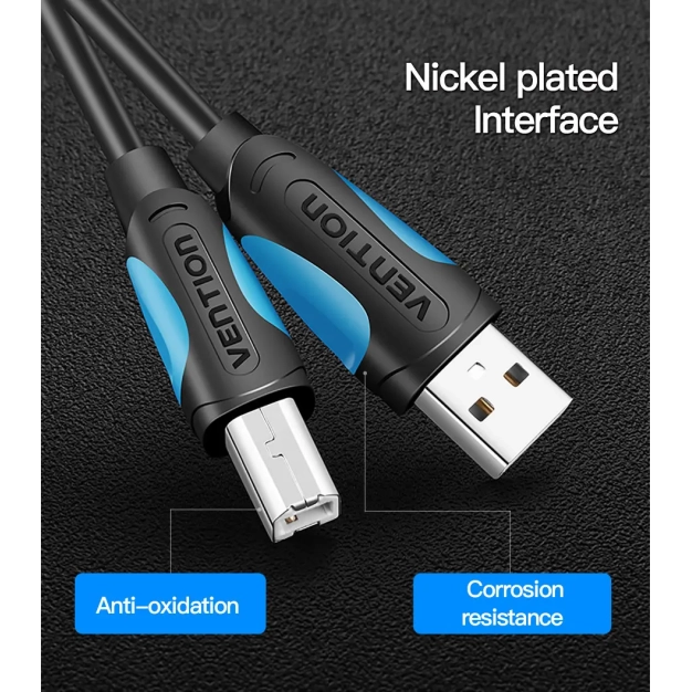 Кабель для принтера Vention USB A Male - B Male Print 2 м (VAS-A16-B200) Кабель для принтера Vention USB A Male - B Male Print 2 м (VAS-A16-B200)