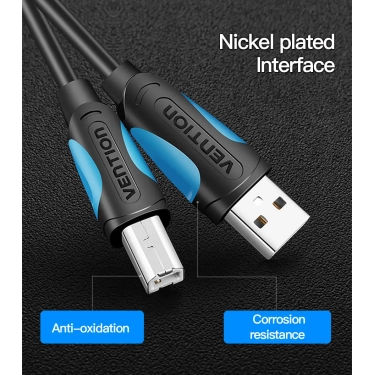 Кабель для принтера Vention USB A Male - B Male Print 2 м (VAS-A16-B200)