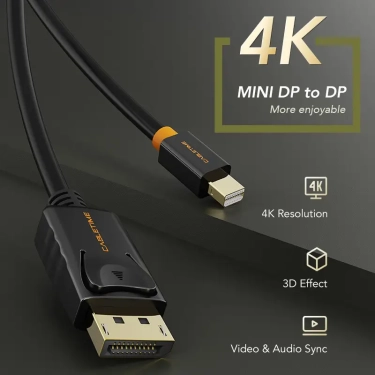 Кабель цифровий Сabletime Mini DisplayPort - DisplayPort, 2m, 4K (CD49L)