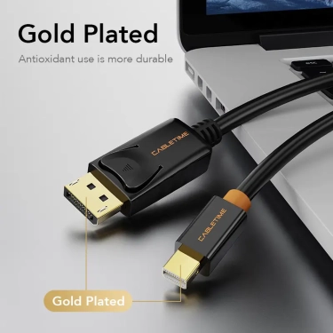 Кабель цифровий Сabletime Mini DisplayPort - DisplayPort, 2m, 4K (CD49L)