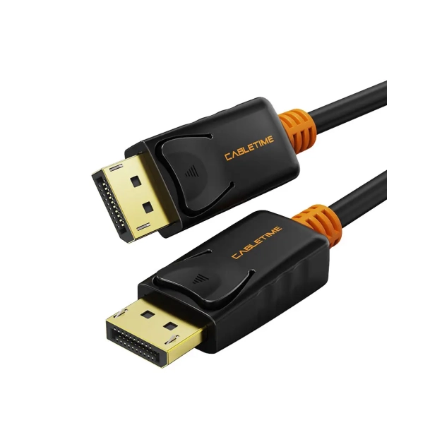 Кабель Cabletime DisplayPort v1.2 1.8m Black, 4K 60Hz, 2K 144Hz (CD21K)