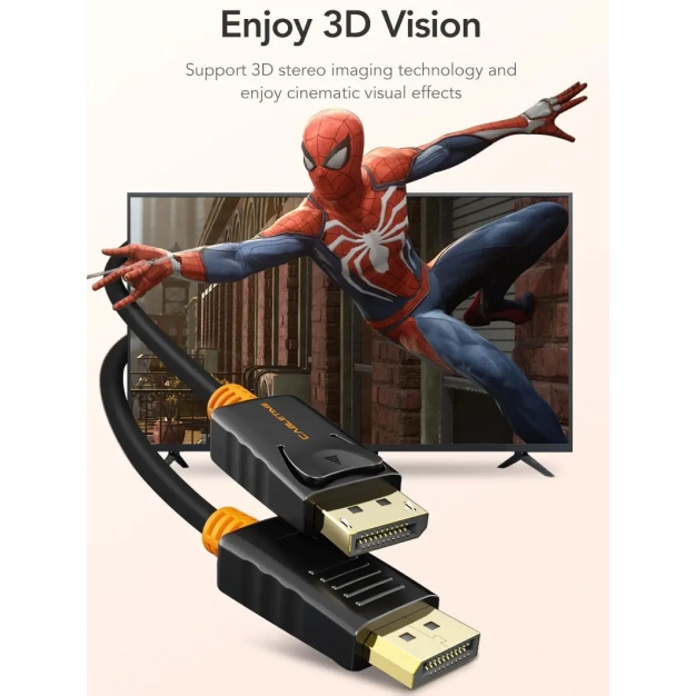 Кабель Cabletime DisplayPort v1.2 1.8m Black, 4K 60Hz, 2K 144Hz (CD21K) Кабель Cabletime DisplayPort v1.2 1.8m Black, 4K 60Hz, 2K 144Hz (CD21K)
