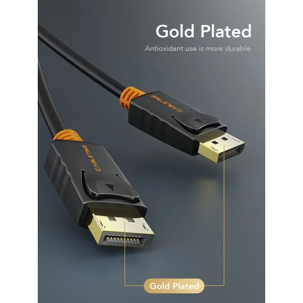 Кабель Cabletime DisplayPort v1.2 1.8m Black, 4K 60Hz, 2K 144Hz (CD21K) Кабель Cabletime DisplayPort v1.2 1.8m Black, 4K 60Hz, 2K 144Hz (CD21K)