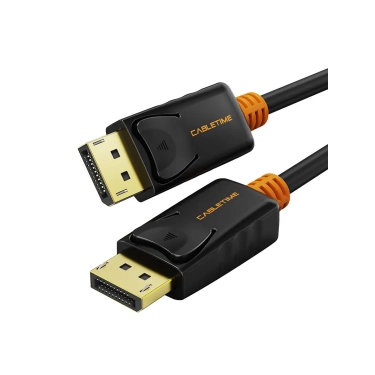 Кабель Cabletime DisplayPort v1.2 1m Black, 4K 60Hz, 2K 144Hz (CD21H)