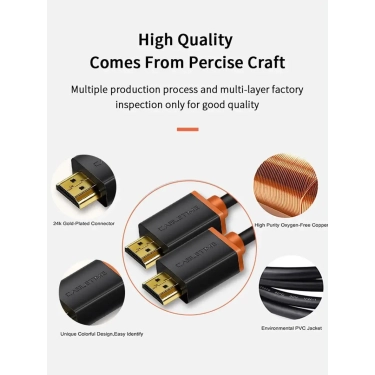 Кабель HDMI Cabletime HDMI-HDMI, 2 m, v2.0, 4K 60Hz (CH23L)