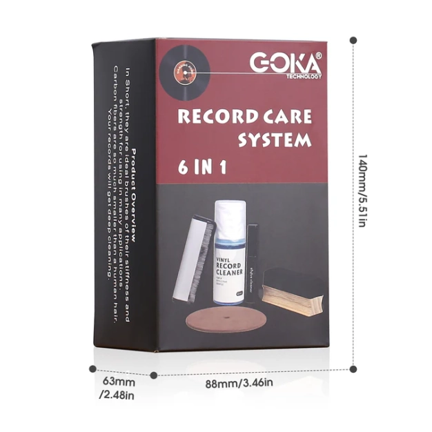 Набір для догляду за вініловими пластинками (6 в 1) Goka GK-R59 Набір для догляду за вініловими пластинками (6 в 1) Goka GK-R59