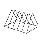 Стійка-трикутник для зберігання вінілових пластинок, 12 дюймів Goka GK-R25A