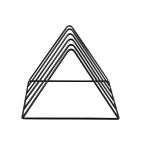 Стійка-трикутник для зберігання вінілових пластинок, 12 дюймів Goka GK-R25A