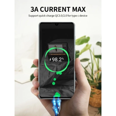 Кабель Vention Cabletime USB A-USB C 2 м, 5V/3A, Black (CA42L)