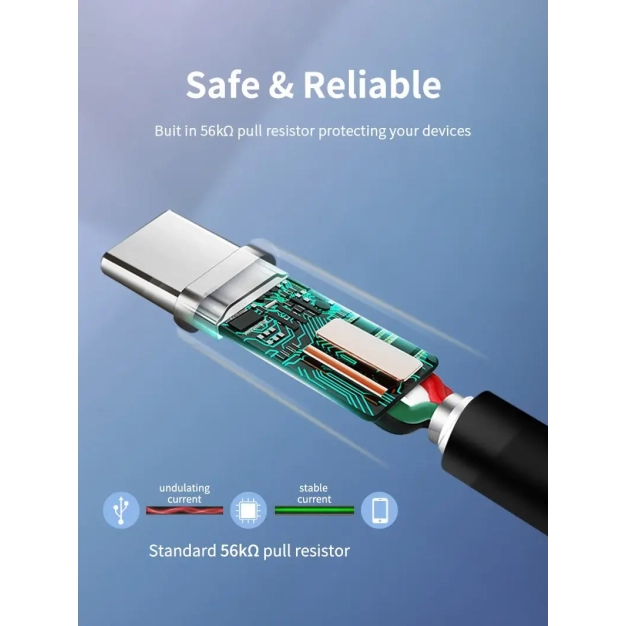Кабель Vention Cabletime USB A-USB C 2 м, 5V/3A, Black (CA42L) Кабель Vention Cabletime USB A-USB C 2 м, 5V/3A, Black (CA42L)