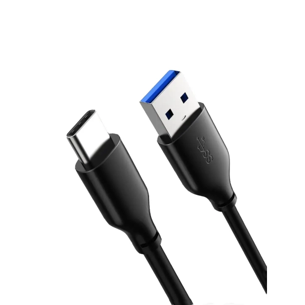 Кабель Vention Cabletime USB A - USB C 2 м, 5V/3A, Black (CA42L)