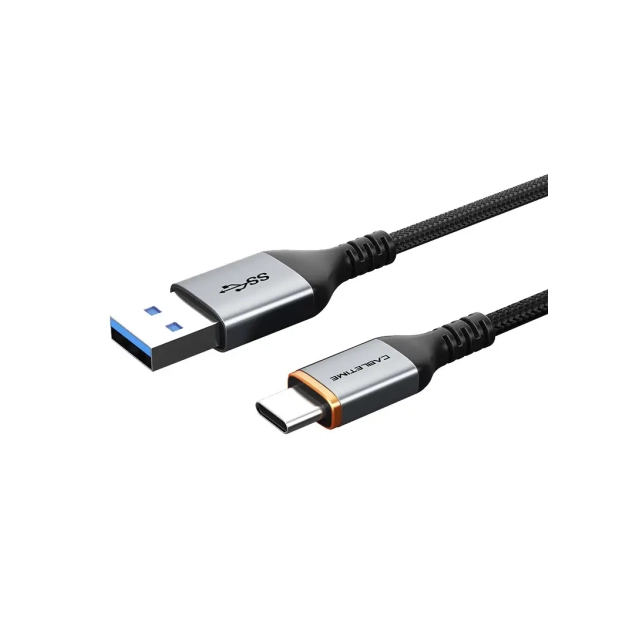 Кабель Vention Cabletime USB A - USB C 2 м, 5V/3A, Black (CA40H) ціна